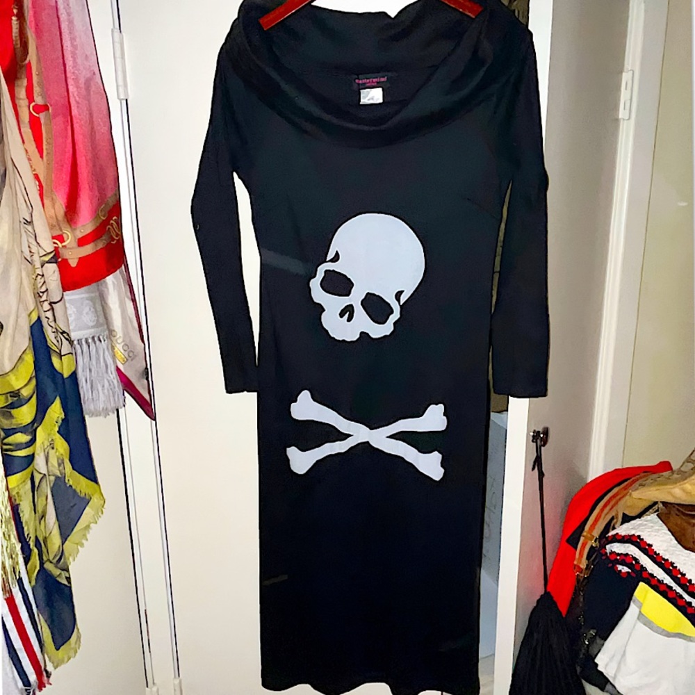 Authentic OG Mastermind Japan Skull & Crossbones Black Oversized Dress